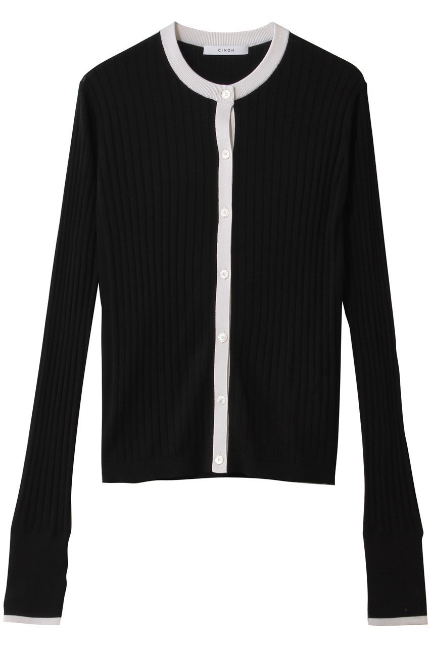 【チノ/CINOH】のシルク リブ ニット クルーネック カーディガン 人気、トレンドファッション・服の通販 founy(ファニー) 　ファッション　Fashion　レディースファッション　Fashion for Women　トップス・カットソー　Cut & Sew Tops　ニット　Knit Tops & Sweaters　カーディガン・羽織り　Layered Style Cardigans　2026年　2026　カーディガン　Cardigan, Knitwear　シルク　Silk, 100% Silk　夏　Summer　春　Spring　S/S・春夏　SS, Spring/Summer, Warm Season　 other-1|ID: prp329100004844604 ipo3291000000036044125