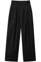 【チノ/CINOH】のポリエステル ウール ツイル ハイ ウエスト ツータック パンツ ブラック|ID: prp329100004844605 ipo3291000000036693421