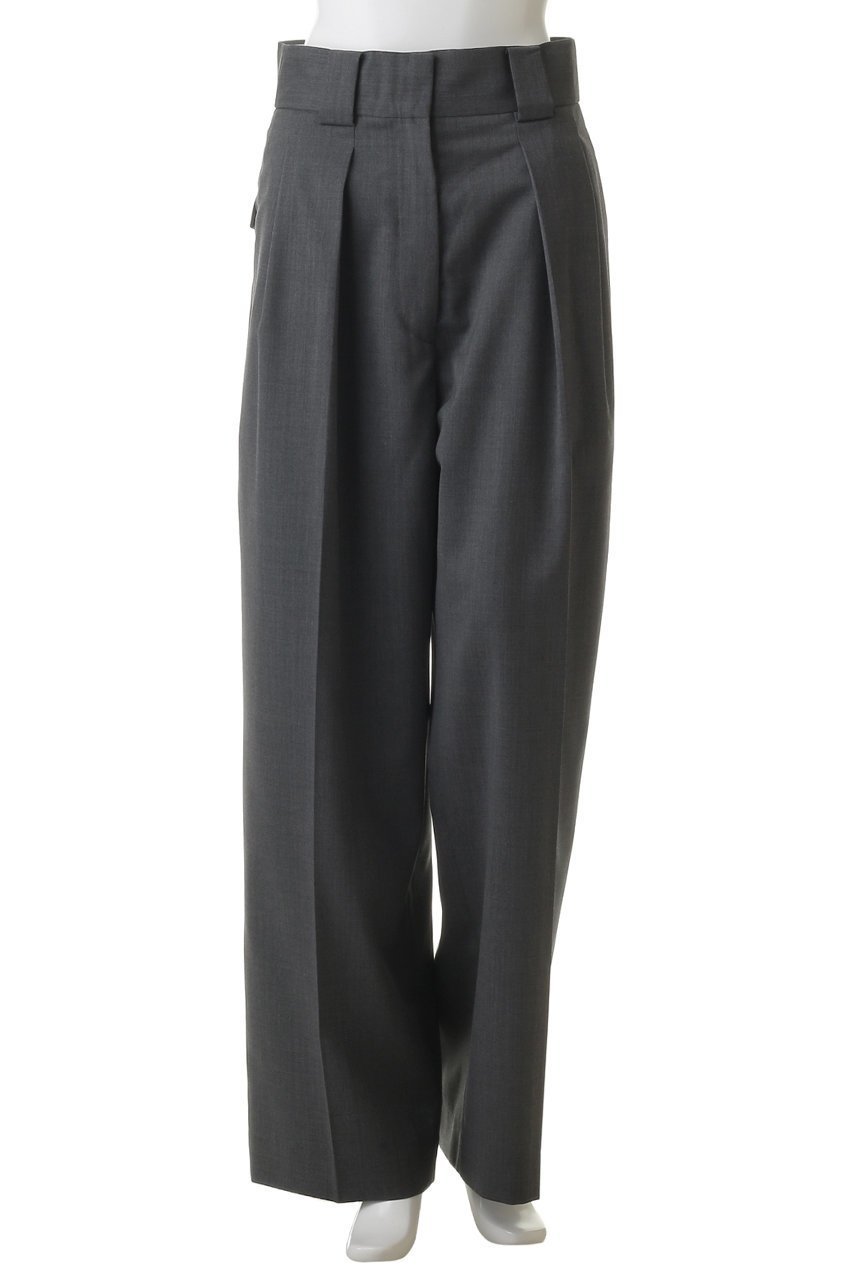 【チノ/CINOH】のポリエステル ウール ツイル ハイ ウエスト ツータック パンツ 人気、トレンドファッション・服の通販 founy(ファニー) 　ファッション　Fashion　レディースファッション　Fashion for Women　パンツ　Pants & Trousers　ツイル　Twist, Twisted Detail　フォルム　Silhouette, Form　other-2|ID: prp329100004844605 ipo3291000000036952257