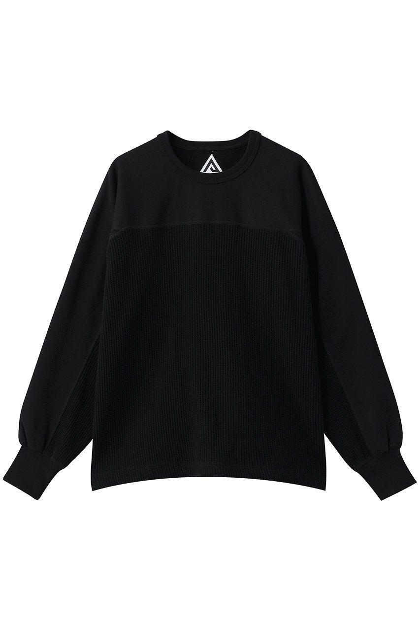 【フェニックス/Phenix / MEN】の【MEN】WAFFLE CREW NECK SWEAT インテリア・キッズ・メンズ・レディースファッション・服の通販 founy(ファニー) 　ファッション　Fashion　メンズファッション　Fashion for Men　トップス・カットソー　Cut & Sew Tops　パーカー・フーディー / カジュアルコーデ　Hoodies & Parkas　メンズシャツ　Shirts　2026年　2026　アウトドア　Outdoor Clothing　ミリタリー　Military, Army Style　モダン　Modern, Contemporary　モチーフ　Motif, Design Theme　ワッフル　Waffle, Waffle Knit　夏　Summer　春　Spring　S/S・春夏　SS, Spring/Summer, Warm Season　black|ID: prp329100004844607 ipo3291000000035320595