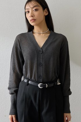 【ウィムガゼット/Whim Gazette】 Vネックペーパーヤーンカーディガン人気、トレンドファッション・服の通販 founy(ファニー) ファッション Fashion レディースファッション Fashion for Women トップス・カットソー Cut & Sew Tops ニット Knit Tops & Sweaters カーディガン・羽織り Layered Style Cardigans Vネックトップス V-Neck Tops / V-Cut Neckline Shirts 2026年 2026 カーディガン Cardigan, Knitwear シアー Sheer, See-Through ショルダー Shoulder, Shoulder Strap スリット Slit, Slit Detail デコルテ Décolleté, Neckline ドロップ Drop Shoulder, Dropped Style 吸水 Absorbent, Quick-Dry 夏 Summer 春 Spring S/S・春夏 SS, Spring/Summer, Warm Season 長袖 Long Sleeve, Full Sleeve |ID:prp329100004844610