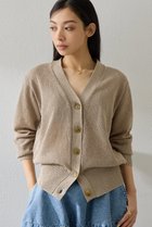 【ウィムガゼット/Whim Gazette】のVネックペーパーヤーンカーディガン モカ|ID: prp329100004844610 ipo3291000000035507237