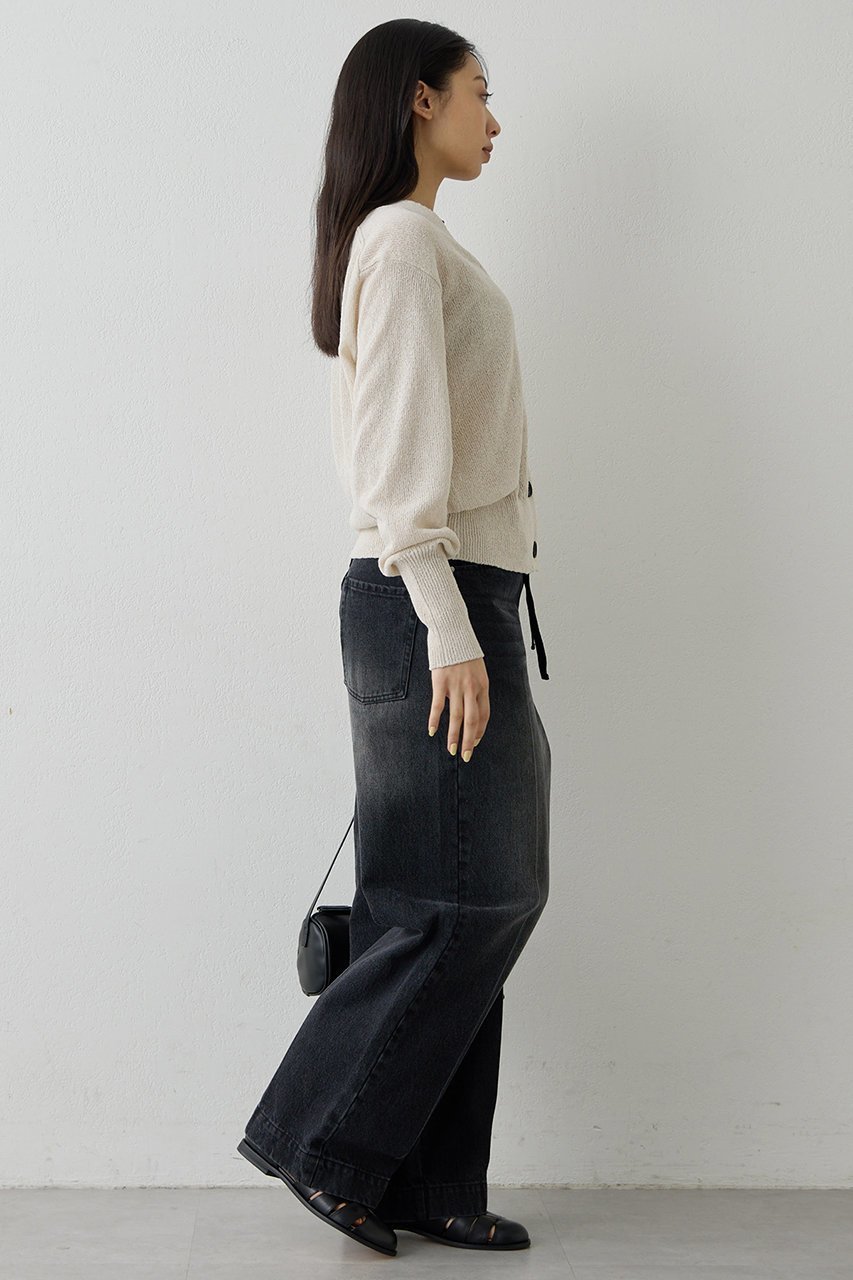 【ウィムガゼット/Whim Gazette】のVネックペーパーヤーンカーディガン 人気、トレンドファッション・服の通販 founy(ファニー) 　ファッション　Fashion　レディースファッション　Fashion for Women　トップス・カットソー　Cut & Sew Tops　ニット　Knit Tops & Sweaters　カーディガン・羽織り　Layered Style Cardigans　Vネックトップス　V-Neck Tops / V-Cut Neckline Shirts　2026年　2026　カーディガン　Cardigan, Knitwear　シアー　Sheer, See-Through　ショルダー　Shoulder, Shoulder Strap　スリット　Slit, Slit Detail　デコルテ　Décolleté, Neckline　ドロップ　Drop Shoulder, Dropped Style　再入荷　Restock / Back in Stock　吸水　Absorbent, Quick-Dry　夏　Summer　春　Spring　S/S・春夏　SS, Spring/Summer, Warm Season　長袖　Long Sleeve, Full Sleeve　other-5|ID: prp329100004844610 ipo3291000000035507242