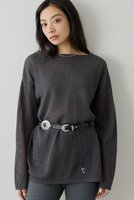 【ウィムガゼット/Whim Gazette】のボートネックペーパーヤーンプルオーバー 人気、トレンドファッション・服の通販 founy(ファニー) ファッション Fashion レディースファッション Fashion for Women トップス・カットソー Cut & Sew Tops ニット Knit Tops & Sweaters カジュアルプルオーバー・ニットトップス Pullovers & Knit Tops / Casual Pullovers 2026年 2026 シアー Sheer, See-Through ショルダー Shoulder, Shoulder Strap スリット Slit, Slit Detail デコルテ Décolleté, Neckline ドロップ Drop Shoulder, Dropped Style ブラウジング Blouson Silhouette, Cinched Waist ボトム Bottoms, Lower Wear 吸水 Absorbent, Quick-Dry 夏 Summer 春 Spring S/S・春夏 SS, Spring/Summer, Warm Season 長袖 Long Sleeve, Full Sleeve |ID:prp329100004844612