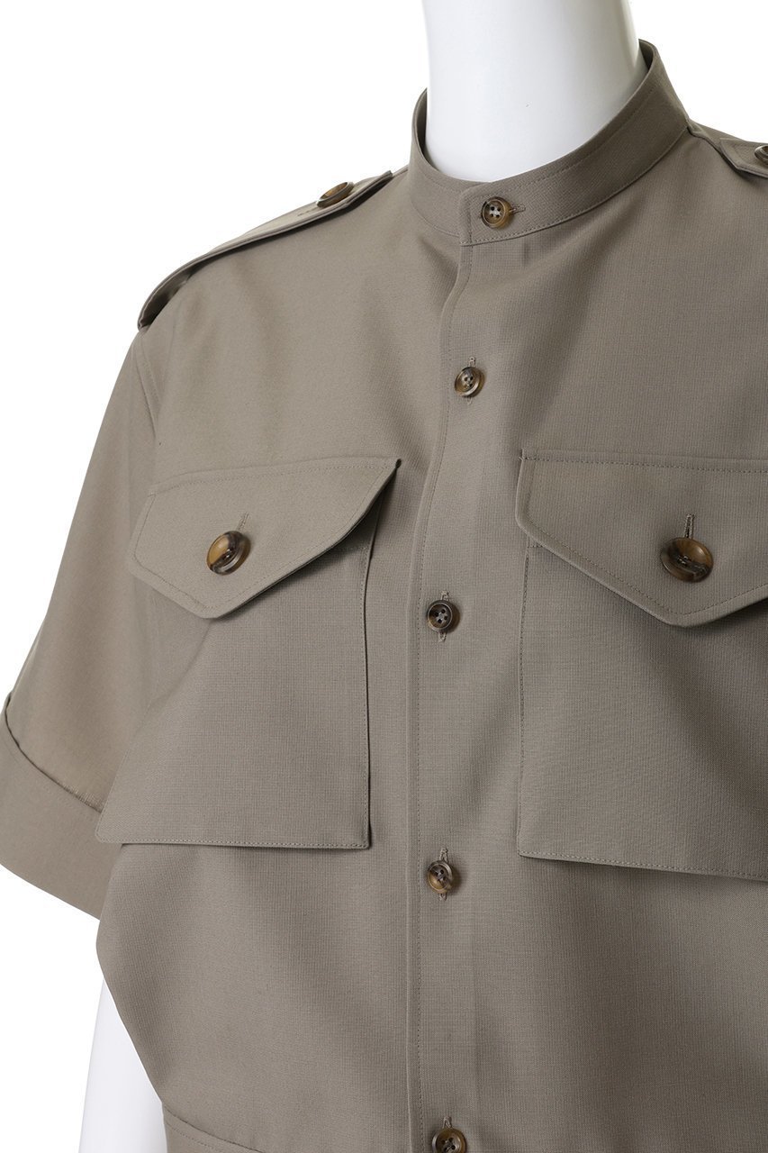 【ザ リラクス/THE RERACS】のロールアップサファリシャツ 人気、トレンドファッション・服の通販 founy(ファニー) ファッション Fashion レディースファッション Fashion for Women トップス・カットソー Cut & Sew Tops シャツ・ブラウス・オフィスカジュアル Elegant Blouses & Button-Ups 2026年 2026 おすすめ Recommended / Our Picks ショート Short, Short Length スタンド Stand Collar, Upright Stand スリーブ Sleeve, Long Sleeve / Short Sleeve フレア Flare, Flared ボトム Bottoms, Lower Wear ポケット Pocket, Pocket Detail マニッシュ Mannish, Boyish ミリタリー Military, Army Style モダン Modern, Contemporary ロールアップ Roll-Up, Cuffed Hem 夏 Summer 春 Spring S/S・春夏 SS, Spring/Summer, Warm Season other-5|ID: prp329100004845428 ipo3291000000035334659