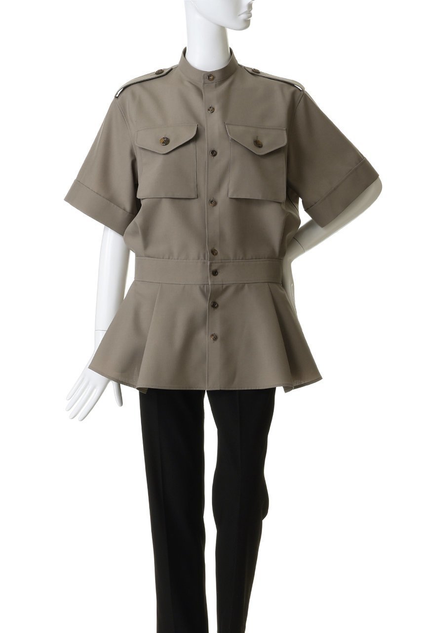 【ザ リラクス/THE RERACS】のロールアップサファリシャツ 人気、トレンドファッション・服の通販 founy(ファニー) 　ファッション　Fashion　レディースファッション　Fashion for Women　トップス・カットソー　Cut & Sew Tops　シャツ・ブラウス・オフィスカジュアル　Elegant Blouses & Button-Ups　2026年　2026　おすすめ　Recommended / Our Picks　ショート　Short, Short Length　スタンド　Stand Collar, Upright Stand　スリーブ　Sleeve, Long Sleeve / Short Sleeve　フレア　Flare, Flared　ボトム　Bottoms, Lower Wear　ポケット　Pocket, Pocket Detail　マニッシュ　Mannish, Boyish　ミリタリー　Military, Army Style　モダン　Modern, Contemporary　ロールアップ　Roll-Up, Cuffed Hem　夏　Summer　春　Spring　S/S・春夏　SS, Spring/Summer, Warm Season　other-2|ID: prp329100004845428 ipo3291000000036142259