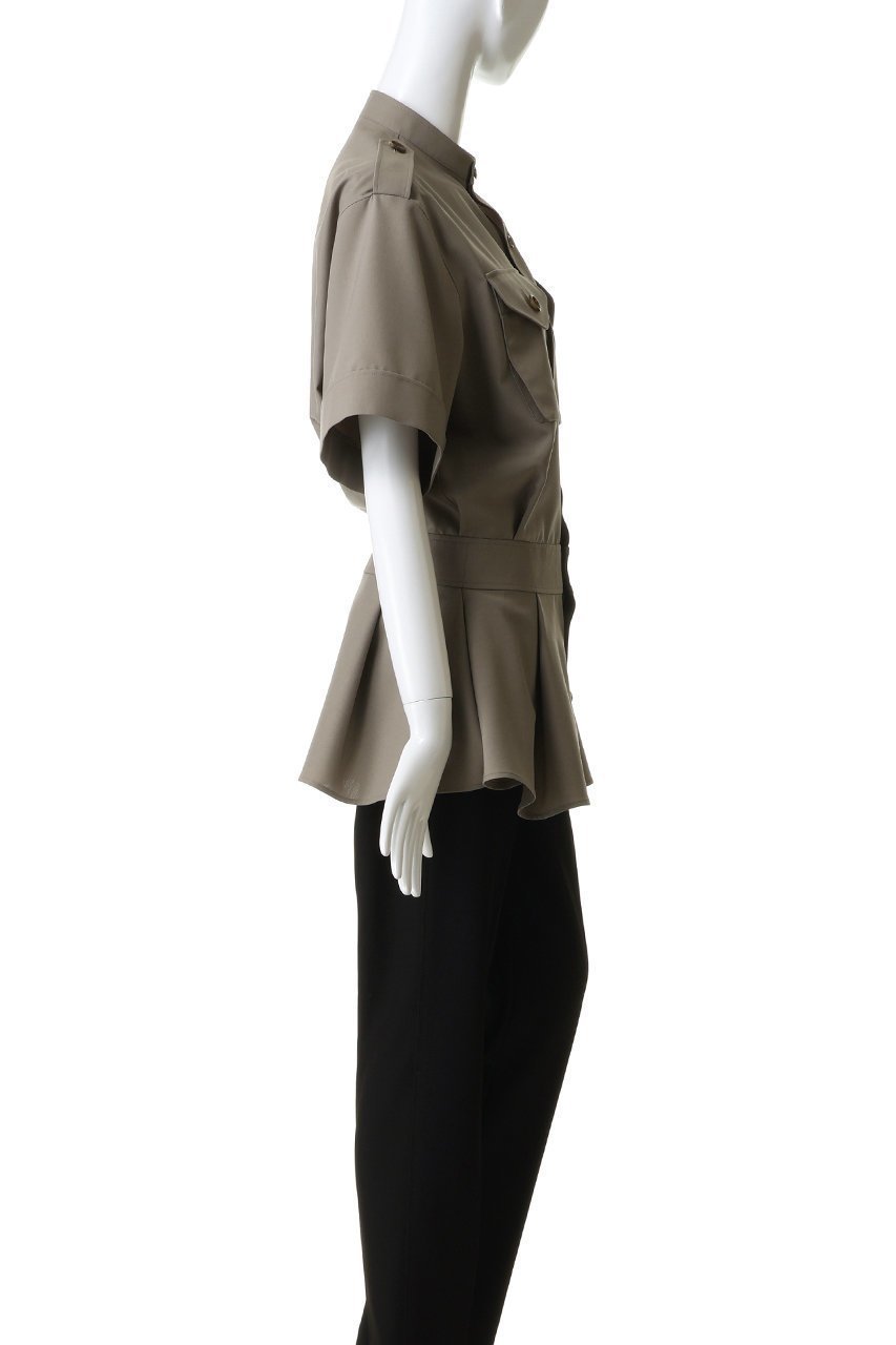 【ザ リラクス/THE RERACS】のロールアップサファリシャツ 人気、トレンドファッション・服の通販 founy(ファニー) 　ファッション　Fashion　レディースファッション　Fashion for Women　トップス・カットソー　Cut & Sew Tops　シャツ・ブラウス・オフィスカジュアル　Elegant Blouses & Button-Ups　2026年　2026　おすすめ　Recommended / Our Picks　ショート　Short, Short Length　スタンド　Stand Collar, Upright Stand　スリーブ　Sleeve, Long Sleeve / Short Sleeve　フレア　Flare, Flared　ボトム　Bottoms, Lower Wear　ポケット　Pocket, Pocket Detail　マニッシュ　Mannish, Boyish　ミリタリー　Military, Army Style　モダン　Modern, Contemporary　ロールアップ　Roll-Up, Cuffed Hem　夏　Summer　春　Spring　S/S・春夏　SS, Spring/Summer, Warm Season　other-3|ID: prp329100004845428 ipo3291000000036142260