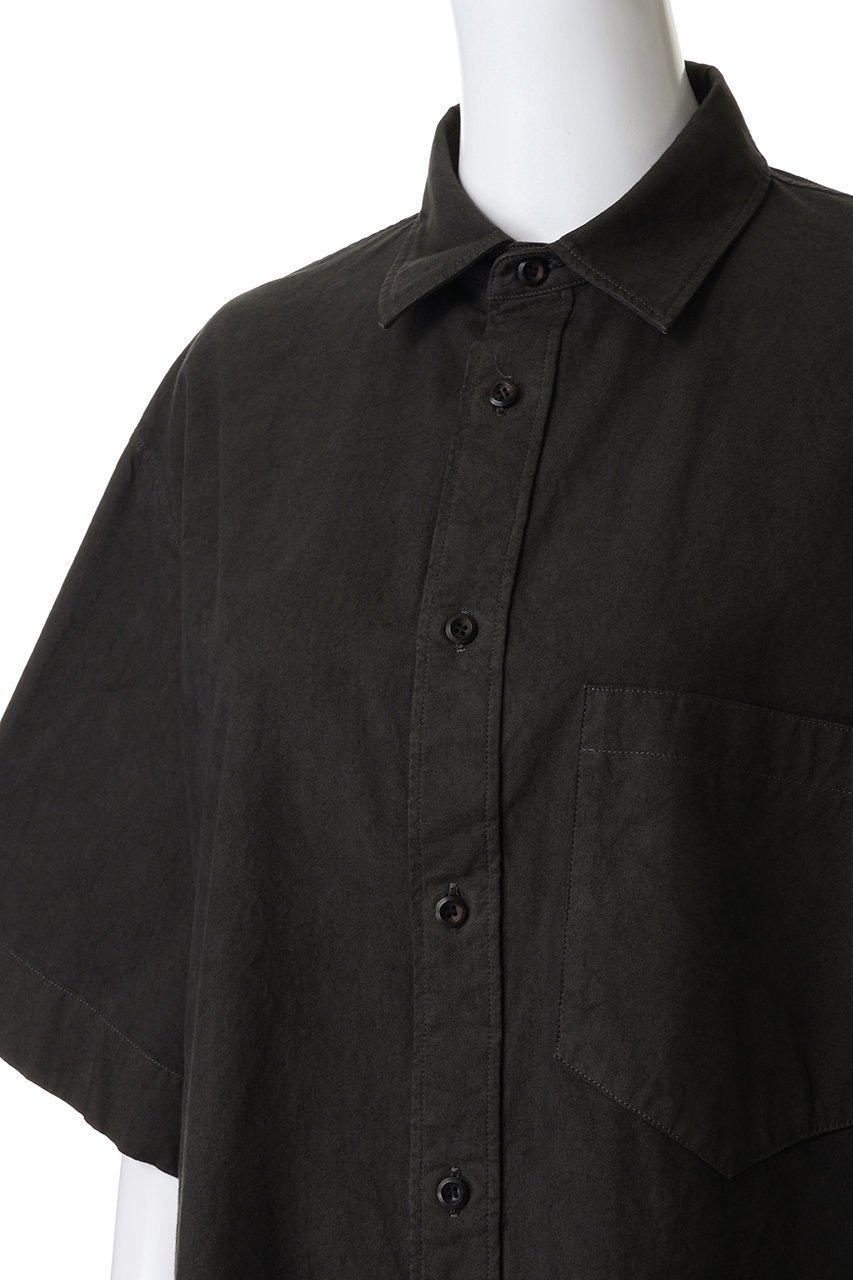 【ザ リラクス/THE RERACS】のサルファーガーメントダイイングショートスリーブシャツ 人気、トレンドファッション・服の通販 founy(ファニー) 　ファッション　Fashion　レディースファッション　Fashion for Women　トップス・カットソー　Cut & Sew Tops　シャツ・ブラウス・オフィスカジュアル　Elegant Blouses & Button-Ups　2026年　2026　ショルダー　Shoulder, Shoulder Strap　ショート　Short, Short Length　スリーブ　Sleeve, Long Sleeve / Short Sleeve　ダウン　Down, Puffer　デニム　Denim, Jeans Material　ドロップ　Drop Shoulder, Dropped Style　ビジネス 仕事 通勤　Business / Work / Commuting　リラックス　Relax, Relaxed Fit　夏　Summer　春　Spring　S/S・春夏　SS, Spring/Summer, Warm Season　other-5|ID: prp329100004845429 ipo3291000000036142278