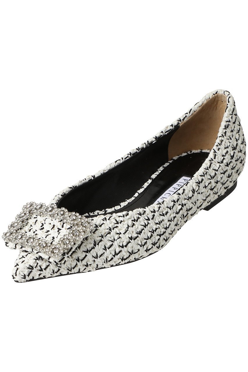 【ピッピシック/Pippichic】のANNA V JEWELRY ラッセルツイードフラットシューズ 人気、トレンドファッション・服の通販 founy(ファニー) 　ファッション　Fashion　レディースファッション　Fashion for Women　2026年　2026　シューズ　Shoes, Footwear　ツイード　Twill, Twill Weave　パーティ　Party, Party Style　フラット　Flat, Flat Shoes　モダン　Modern, Contemporary　ラグジュアリー　Luxury, Elegant　ラッセル　Raschel, Raschel Lace　エレガント 上品　Elegant　ビジネス 仕事 通勤　Business / Work / Commuting　夏　Summer　春　Spring　S/S・春夏　SS, Spring/Summer, Warm Season　other-4|ID: prp329100004845436 ipo3291000000036030750