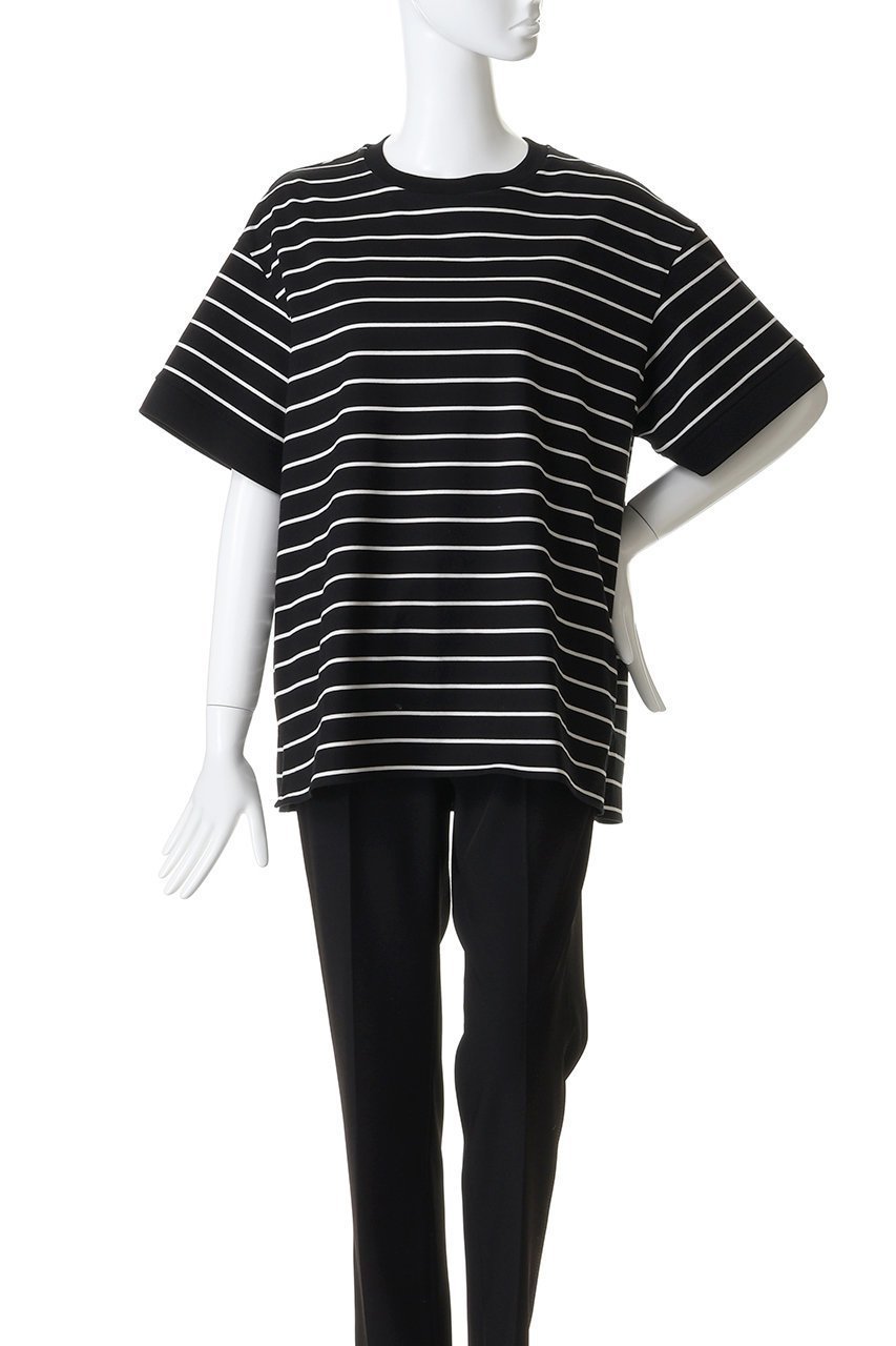 【ザ リラクス/THE RERACS】の【UNISEX】オーバーサイズボーダーTシャツ 人気、トレンドファッション・服の通販 founy(ファニー) 　ファッション　Fashion　レディースファッション　Fashion for Women　トップス・カットソー　Cut & Sew Tops　シャツ・ブラウス・オフィスカジュアル　Elegant Blouses & Button-Ups　ロングTシャツ・Tシャツ　Longline T-Shirts & Tees　カットソー・ベーシックTシャツ　Cut-and-Sewn Tops / Stretch Tees & Basics　2026年　2026　ユニセックス　Unisex, Genderless　ショート　Short, Short Length　スリット　Slit, Slit Detail　スリーブ　Sleeve, Long Sleeve / Short Sleeve　ボーダー　Border, Stripe　モダン　Modern, Contemporary　夏　Summer　定番　Standard, Basic Item　春　Spring　S/S・春夏　SS, Spring/Summer, Warm Season　other-2|ID: prp329100004845438 ipo3291000000035334728