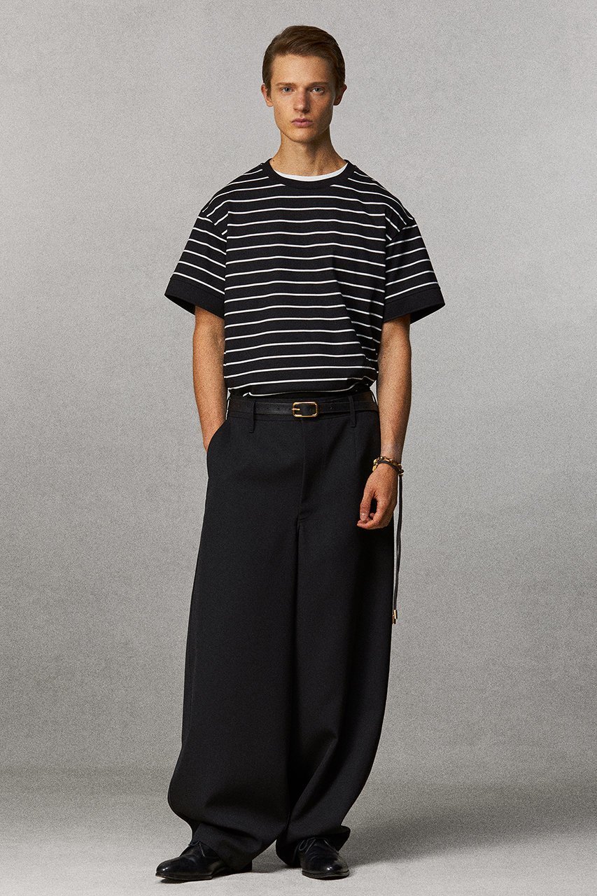 【ザ リラクス/THE RERACS】の【UNISEX】オーバーサイズボーダーTシャツ 人気、トレンドファッション・服の通販 founy(ファニー) 　ファッション　Fashion　レディースファッション　Fashion for Women　トップス・カットソー　Cut & Sew Tops　シャツ・ブラウス・オフィスカジュアル　Elegant Blouses & Button-Ups　ロングTシャツ・Tシャツ　Longline T-Shirts & Tees　カットソー・ベーシックTシャツ　Cut-and-Sewn Tops / Stretch Tees & Basics　2026年　2026　ユニセックス　Unisex, Genderless　ショート　Short, Short Length　スリット　Slit, Slit Detail　スリーブ　Sleeve, Long Sleeve / Short Sleeve　ボーダー　Border, Stripe　モダン　Modern, Contemporary　夏　Summer　定番　Standard, Basic Item　春　Spring　S/S・春夏　SS, Spring/Summer, Warm Season　other-6|ID: prp329100004845438 ipo3291000000035334732