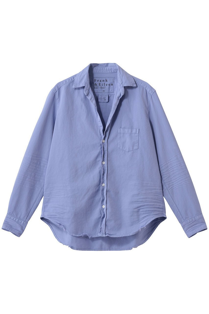 【フランク&アイリーン/Frank&Eileen】のEILEEN イタリアンフェイマスカラーデニム シャツ インテリア・キッズ・メンズ・レディースファッション・服の通販 founy(ファニー) 　ファッション　Fashion　レディースファッション　Fashion for Women　トップス・カットソー　Cut & Sew Tops　シャツ・ブラウス・オフィスカジュアル　Elegant Blouses & Button-Ups　2026年　2026　イタリア　Italy　コンパクト　Compact, Small Size　スリーブ　Sleeve, Long Sleeve / Short Sleeve　デニム　Denim, Jeans Material　モダン　Modern, Contemporary　ロング　Long, Long-Length　夏　Summer　春　Spring　S/S・春夏　SS, Spring/Summer, Warm Season　パープル|ID: prp329100004845451 ipo3291000000036030929
