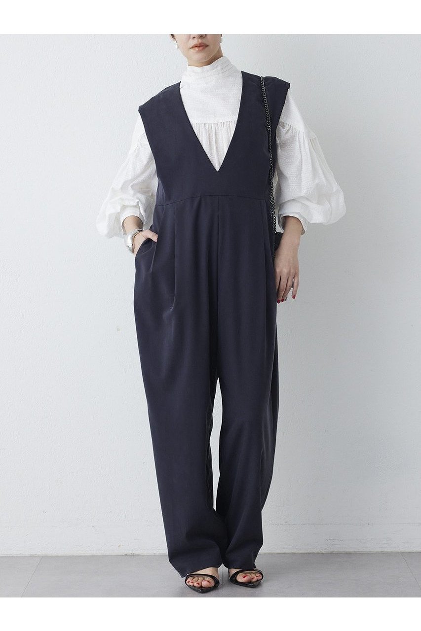【ウィムガゼット/Whim Gazette】の【THE PAUSE】ドレープジャンプスーツ 人気、トレンドファッション・服の通販 founy(ファニー) 　ファッション　Fashion　レディースファッション　Fashion for Women　パンツ　Pants & Trousers　2026年　2026　スーツ　Suit, Formalwear　ツイル　Twist, Twisted Detail　ドレープ　Drape, Draping Fabric　フォーマル　Formal, Dressy　ヴィンテージ　Vintage Style　エレガント 上品　Elegant　夏　Summer　春　Spring　S/S・春夏　SS, Spring/Summer, Warm Season　 other-1|ID: prp329100004845454 ipo3291000000035334878