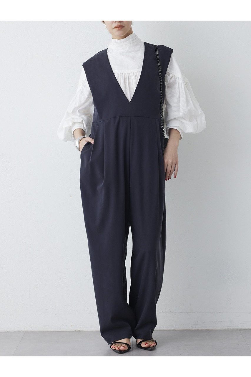 【ウィムガゼット/Whim Gazette】の【THE PAUSE】ドレープジャンプスーツ インテリア・キッズ・メンズ・レディースファッション・服の通販 founy(ファニー) 　ファッション　Fashion　レディースファッション　Fashion for Women　パンツ　Pants & Trousers　2026年　2026　スーツ　Suit, Formalwear　ツイル　Twist, Twisted Detail　ドレープ　Drape, Draping Fabric　フォーマル　Formal, Dressy　ヴィンテージ　Vintage Style　エレガント 上品　Elegant　夏　Summer　春　Spring　S/S・春夏　SS, Spring/Summer, Warm Season　ブラック|ID: prp329100004845454 ipo3291000000035334879