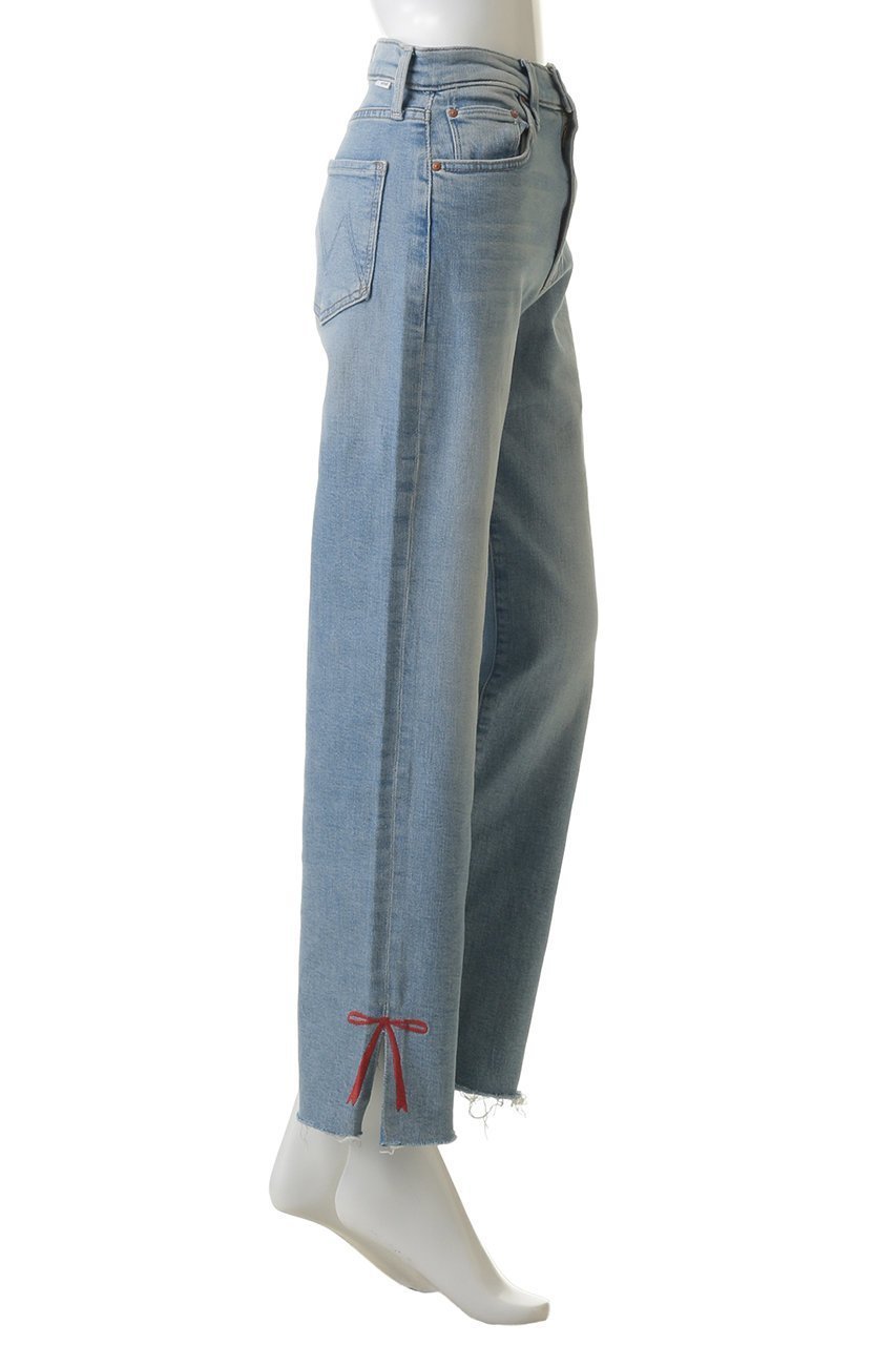 【マザー/MOTHER】のTHE RAMBLR ZIP SLICE HOVR FRAY リボンモチーフデニム (CSX) 人気、トレンドファッション・服の通販 founy(ファニー) 　ファッション　Fashion　レディースファッション　Fashion for Women　パンツ　Pants & Trousers　デニムパンツ・ジーンズ・美脚デニム　Denim Jeans & Pants　2026年　2026　スリット　Slit, Slit Detail　ダメージ　Distressed, Destroyed　デニム　Denim, Jeans Material　リボン　Ribbon, Bow　夏　Summer　春　Spring　S/S・春夏　SS, Spring/Summer, Warm Season　other-3|ID: prp329100004845455 ipo3291000000035637981