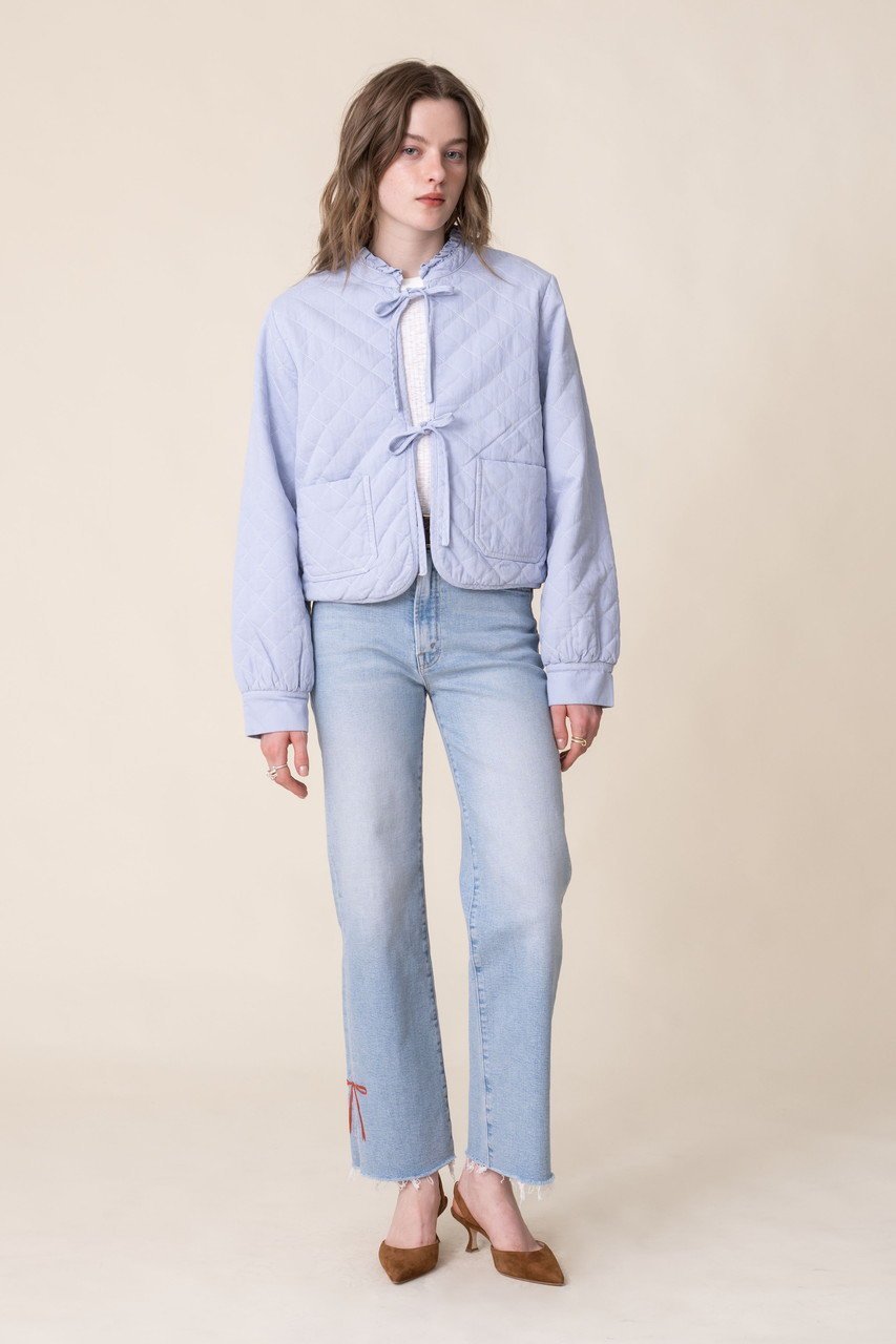 【マザー/MOTHER】のTHE RAMBLR ZIP SLICE HOVR FRAY リボンモチーフデニム (CSX) 人気、トレンドファッション・服の通販 founy(ファニー) 　ファッション　Fashion　レディースファッション　Fashion for Women　パンツ　Pants & Trousers　デニムパンツ・ジーンズ・美脚デニム　Denim Jeans & Pants　スリット　Slit, Slit Detail　ダメージ　Distressed, Destroyed　デニム　Denim, Jeans Material　リボン　Ribbon, Bow　other-7|ID: prp329100004845455 ipo3291000000036891452