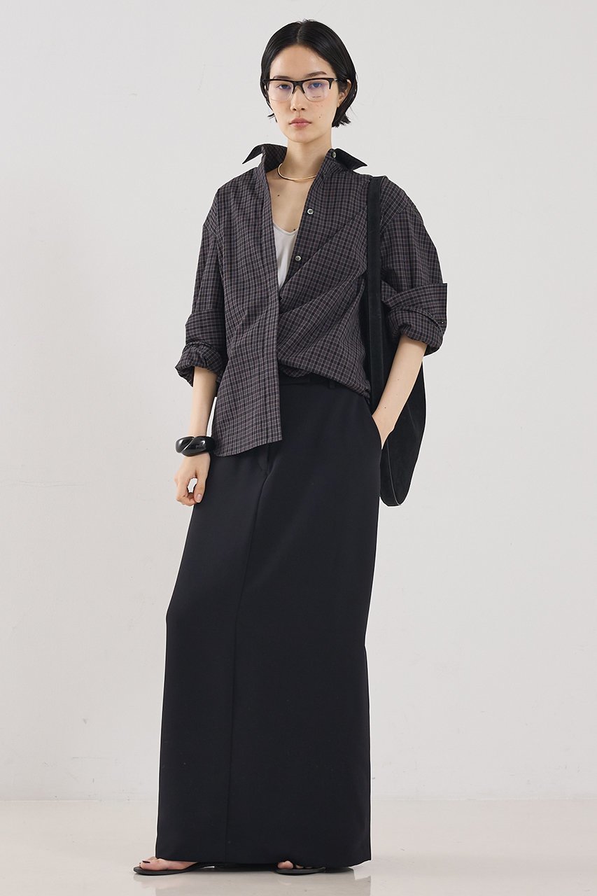 【ザ ストア バイ シー/THE STORE by C】の【COCUCA】チェックシャツ 人気、トレンドファッション・服の通販 founy(ファニー) ファッション Fashion レディースファッション Fashion for Women トップス・カットソー Cut & Sew Tops シャツ・ブラウス・オフィスカジュアル Elegant Blouses & Button-Ups 2026年 2026 カフス Cuff Design シンプル Simple, Minimal スリーブ Sleeve, Long Sleeve / Short Sleeve チェック Check, Plaid, Tartan マニッシュ Mannish, Boyish ロング Long, Long-Length 夏 Summer 春 Spring S/S・春夏 SS, Spring/Summer, Warm Season other-3|ID: prp329100004845468 ipo3291000000035334993