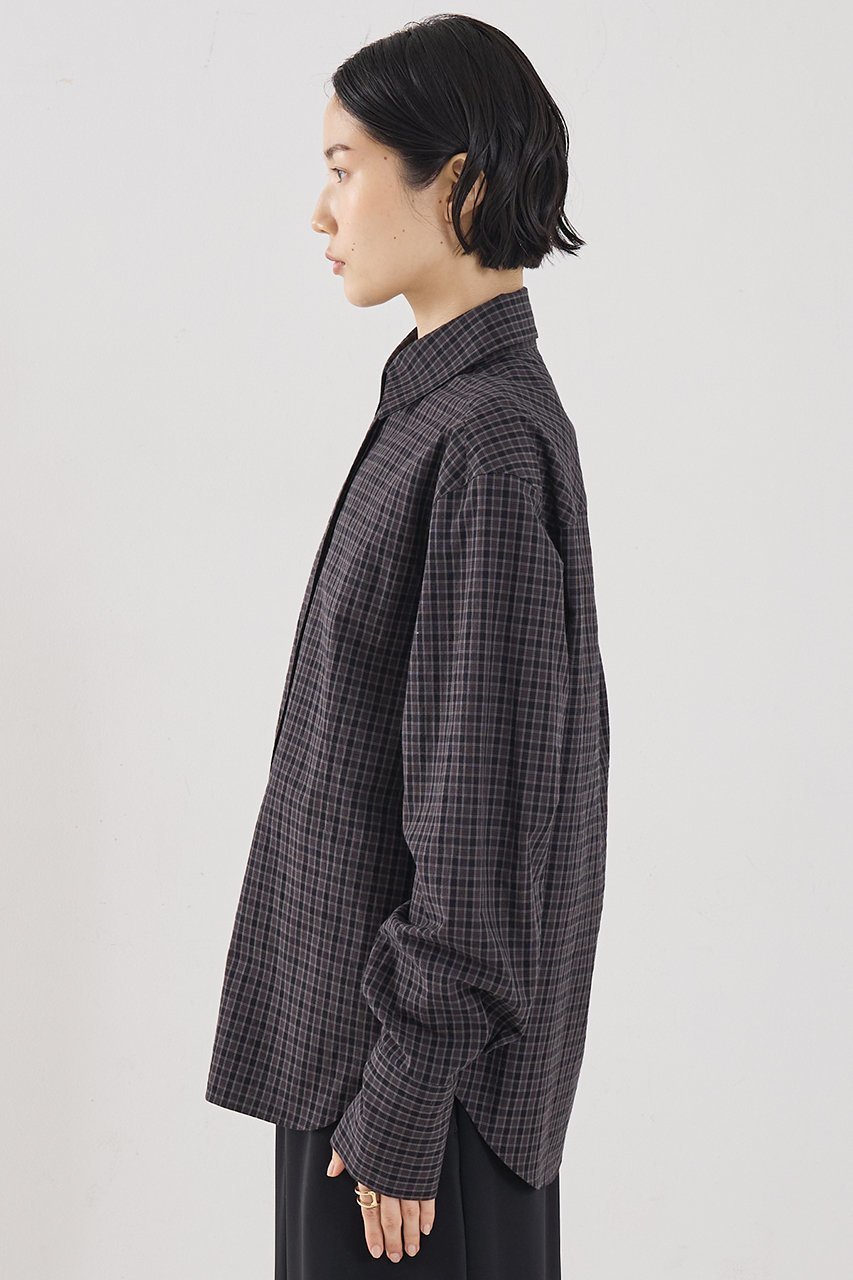 【ザ ストア バイ シー/THE STORE by C】の【COCUCA】チェックシャツ 人気、トレンドファッション・服の通販 founy(ファニー) ファッション Fashion レディースファッション Fashion for Women トップス・カットソー Cut & Sew Tops シャツ・ブラウス・オフィスカジュアル Elegant Blouses & Button-Ups 2026年 2026 カフス Cuff Design シンプル Simple, Minimal スリーブ Sleeve, Long Sleeve / Short Sleeve チェック Check, Plaid, Tartan マニッシュ Mannish, Boyish ロング Long, Long-Length 夏 Summer 春 Spring S/S・春夏 SS, Spring/Summer, Warm Season other-5|ID: prp329100004845468 ipo3291000000035334995