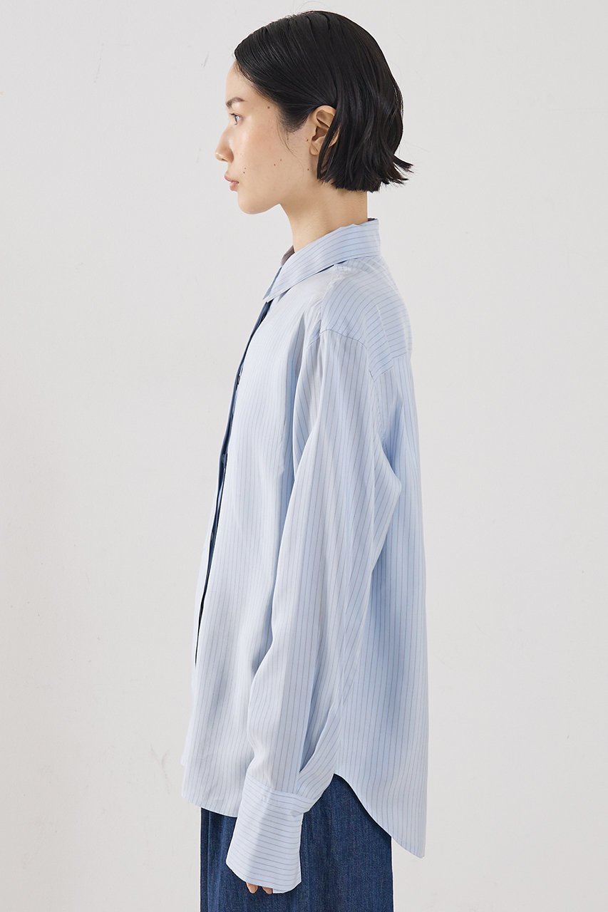 【ザ ストア バイ シー/THE STORE by C】の【COCUCA】プレミアムシャツ 人気、トレンドファッション・服の通販 founy(ファニー) ファッション Fashion レディースファッション Fashion for Women トップス・カットソー Cut & Sew Tops シャツ・ブラウス・オフィスカジュアル Elegant Blouses & Button-Ups 2026年 2026 おすすめ Recommended / Our Picks なめらか Smooth, Silky Texture イタリア Italy インナー Innerwear エレガント 上品 Elegant カフス Cuff Design シルク Silk, 100% Silk ジャケット Jacket, Outerwear ストライプ Stripe, Striped Pattern スリーブ Sleeve, Long Sleeve / Short Sleeve プレミアム Premium, High-End ロング Long, Long-Length 夏 Summer 春 Spring S/S・春夏 SS, Spring/Summer, Warm Season other-5|ID: prp329100004845469 ipo3291000000035335004