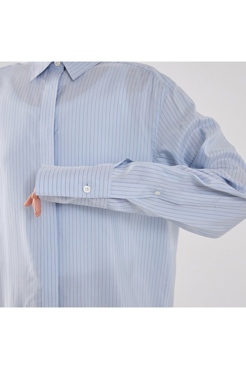 【ザ ストア バイ シー/THE STORE by C】の【COCUCA】プレミアムシャツ 人気、トレンドファッション・服の通販 founy(ファニー) ファッション Fashion レディースファッション Fashion for Women トップス・カットソー Cut & Sew Tops シャツ・ブラウス・オフィスカジュアル Elegant Blouses & Button-Ups 2026年 2026 おすすめ Recommended / Our Picks なめらか Smooth, Silky Texture イタリア Italy インナー Innerwear エレガント 上品 Elegant カフス Cuff Design シルク Silk, 100% Silk ジャケット Jacket, Outerwear ストライプ Stripe, Striped Pattern スリーブ Sleeve, Long Sleeve / Short Sleeve プレミアム Premium, High-End ロング Long, Long-Length 夏 Summer 春 Spring S/S・春夏 SS, Spring/Summer, Warm Season other-8|ID: prp329100004845469 ipo3291000000035335007