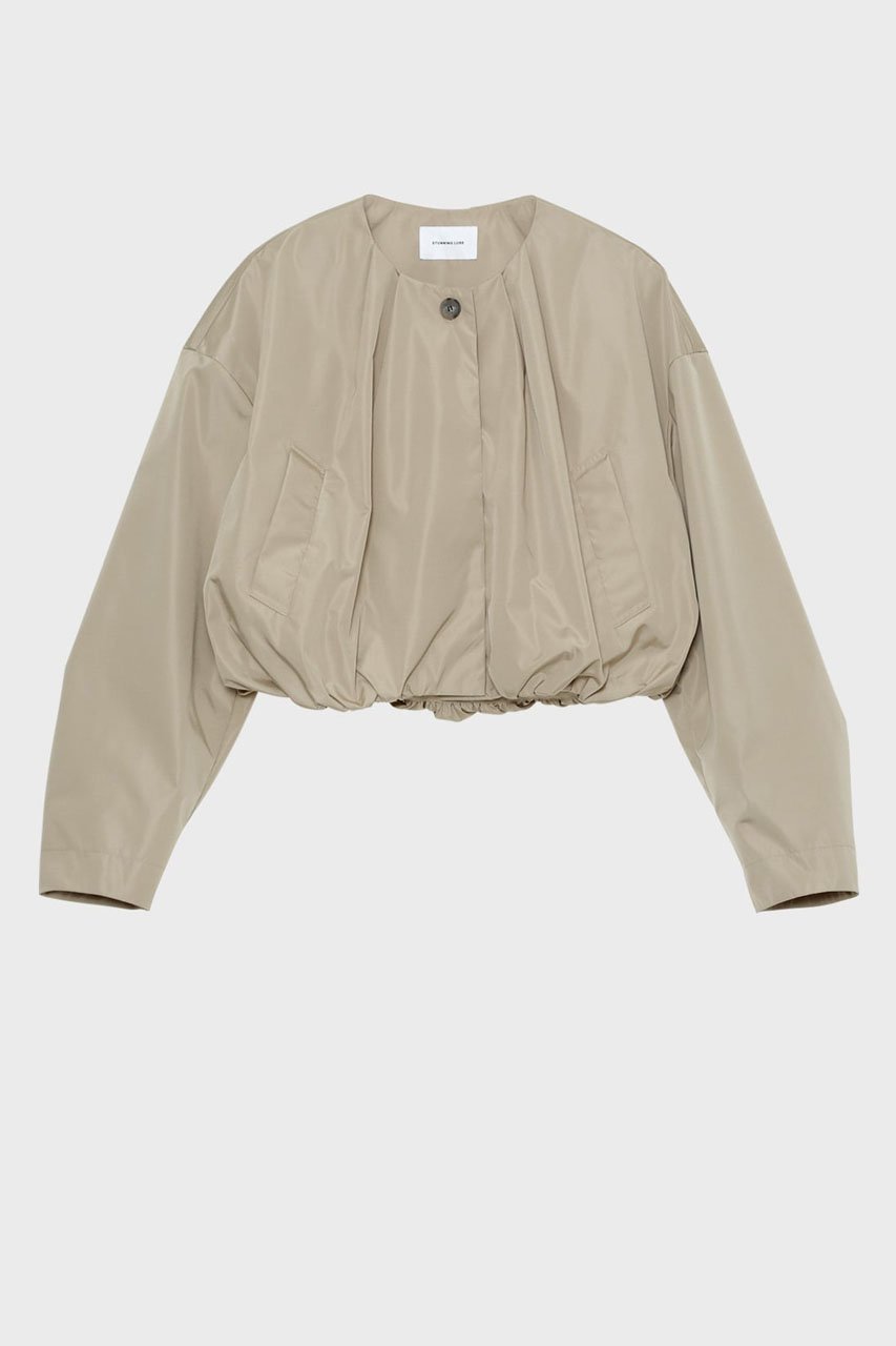 【スタニングルアー/STUNNING LURE】のrショートボリュームブルゾン インテリア・キッズ・メンズ・レディースファッション・服の通販 founy(ファニー) 　ファッション　Fashion　レディースファッション　Fashion for Women　アウター　Coat / Outerwear Collection　レディースジャケット・軽アウター　Jackets　ブルゾンジャケット・スポーティアウター　Blouson Jackets　2026年　2026　ギャザー　Gathered, Ruffled　ジャケット　Jacket, Outerwear　フォルム　Silhouette, Form　ブルゾン　Blouson, Bomber Jacket　メッシュ　Mesh, Net Fabric　エレガント 上品　Elegant　夏　Summer　春　Spring　S/S・春夏　SS, Spring/Summer, Warm Season　軽量　Lightweight, Ultra Light　ベージュ|ID: prp329100004845471 ipo3291000000035335028