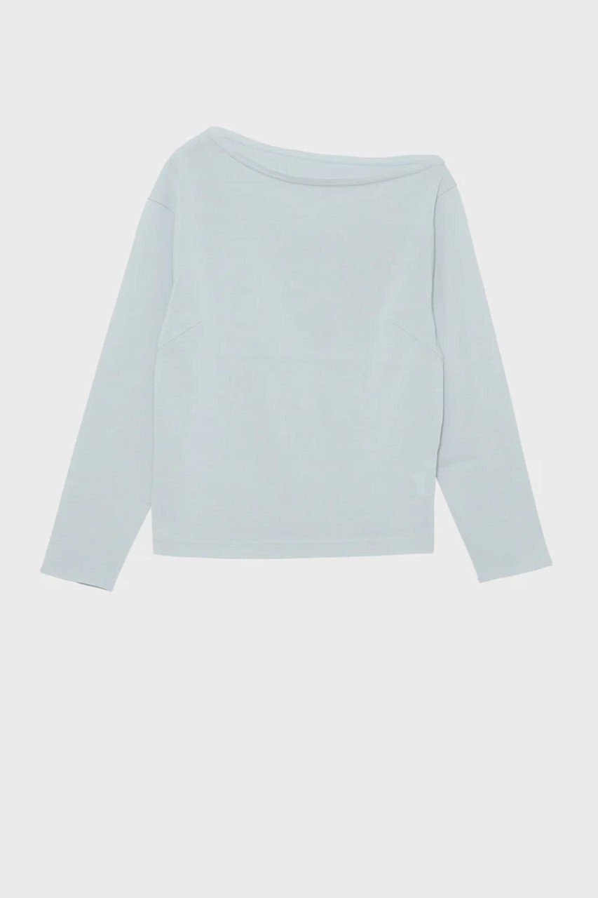 【スタニングルアー/STUNNING LURE】のオフショルダープルオーバー インテリア・キッズ・メンズ・レディースファッション・服の通販 founy(ファニー) 　ファッション　Fashion　レディースファッション　Fashion for Women　トップス・カットソー　Cut & Sew Tops　シャツ・ブラウス・オフィスカジュアル　Elegant Blouses & Button-Ups　ロングTシャツ・Tシャツ　Longline T-Shirts & Tees　カジュアルプルオーバー・ニットトップス　Pullovers & Knit Tops / Casual Pullovers　カットソー・ベーシックTシャツ　Cut-and-Sewn Tops / Stretch Tees & Basics　なめらか　Smooth, Silky Texture　シンプル　Simple, Minimal　スリーブ　Sleeve, Long Sleeve / Short Sleeve　ロング　Long, Long-Length　エレガント 上品　Elegant　ライトブルー|ID: prp329100004845474 ipo3291000000036253223