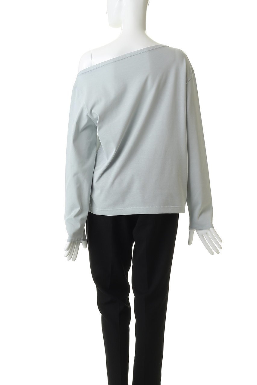 【スタニングルアー/STUNNING LURE】のオフショルダープルオーバー 人気、トレンドファッション・服の通販 founy(ファニー) 　ファッション　Fashion　レディースファッション　Fashion for Women　トップス・カットソー　Cut & Sew Tops　シャツ・ブラウス・オフィスカジュアル　Elegant Blouses & Button-Ups　ロングTシャツ・Tシャツ　Longline T-Shirts & Tees　カジュアルプルオーバー・ニットトップス　Pullovers & Knit Tops / Casual Pullovers　カットソー・ベーシックTシャツ　Cut-and-Sewn Tops / Stretch Tees & Basics　なめらか　Smooth, Silky Texture　シンプル　Simple, Minimal　スリーブ　Sleeve, Long Sleeve / Short Sleeve　ロング　Long, Long-Length　エレガント 上品　Elegant　other-7|ID: prp329100004845474 ipo3291000000036370494