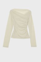 【スタニングルアー/STUNNING LURE】のクロスネックロンT 人気、トレンドファッション・服の通販 founy(ファニー) ファッション Fashion レディースファッション Fashion for Women トップス・カットソー Cut & Sew Tops シャツ・ブラウス・オフィスカジュアル Elegant Blouses & Button-Ups ロングTシャツ・Tシャツ Longline T-Shirts & Tees カットソー・ベーシックTシャツ Cut-and-Sewn Tops / Stretch Tees & Basics 2026年 2026 イレギュラー Irregular Design ストレッチ Stretch, Stretchy Fabric スリーブ Sleeve, Long Sleeve / Short Sleeve ドレープ Drape, Draping Fabric ロング Long, Long-Length 夏 Summer 春 Spring S/S・春夏 SS, Spring/Summer, Warm Season |ID:prp329100004845475