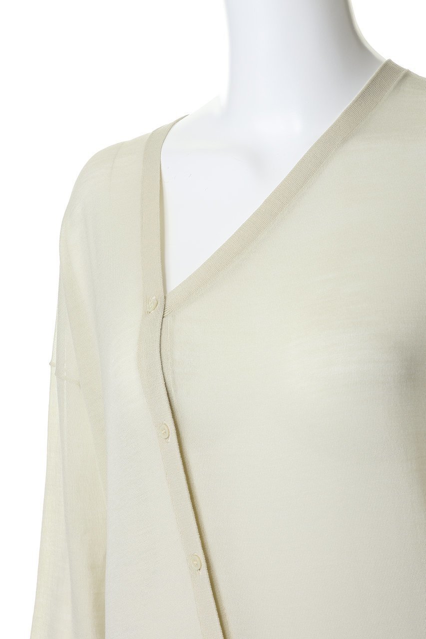 【スタニングルアー/STUNNING LURE】のrウールシルクカーディガン 人気、トレンドファッション・服の通販 founy(ファニー) 　ファッション　Fashion　レディースファッション　Fashion for Women　トップス・カットソー　Cut & Sew Tops　ニット　Knit Tops & Sweaters　カーディガン・羽織り　Layered Style Cardigans　イレギュラー　Irregular Design　カーディガン　Cardigan, Knitwear　シアー　Sheer, See-Through　シルク　Silk, 100% Silk　ツイスト　Tweed, Tweed Fabric　ドレープ　Drape, Draping Fabric　モダン　Modern, Contemporary　エレガント 上品　Elegant　other-8|ID: prp329100004845476 ipo3291000000036370843