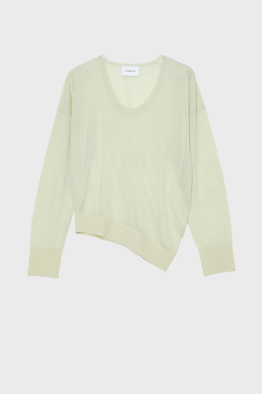 【スタニングルアー/STUNNING LURE】のrウールシルクUネック 人気、トレンドファッション・服の通販 founy(ファニー) ファッション Fashion レディースファッション Fashion for Women トップス・カットソー Cut & Sew Tops ニット Knit Tops & Sweaters カジュアルプルオーバー・ニットトップス Pullovers & Knit Tops / Casual Pullovers 2026年 2026 イレギュラー Irregular Design シアー Sheer, See-Through シルク Silk, 100% Silk ツイスト Tweed, Tweed Fabric ドレープ Drape, Draping Fabric パターン Pattern, Design Print ベーシック Basic, Essential モダン Modern, Contemporary エレガント 上品 Elegant 夏 Summer 春 Spring S/S・春夏 SS, Spring/Summer, Warm Season other-1|ID: prp329100004845477 ipo3291000000035335071