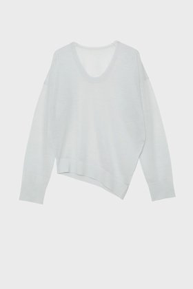 【スタニングルアー/STUNNING LURE】 rウールシルクUネック人気、トレンドファッション・服の通販 founy(ファニー) ファッション Fashion レディースファッション Fashion for Women トップス・カットソー Cut & Sew Tops ニット Knit Tops & Sweaters カジュアルプルオーバー・ニットトップス Pullovers & Knit Tops / Casual Pullovers イレギュラー Irregular Design シアー Sheer, See-Through シルク Silk, 100% Silk ツイスト Tweed, Tweed Fabric ドレープ Drape, Draping Fabric パターン Pattern, Design Print ベーシック Basic, Essential モダン Modern, Contemporary エレガント 上品 Elegant 再入荷 Restock / Back in Stock |ID:prp329100004845477