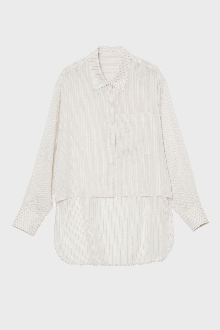 【スタニングルアー/STUNNING LURE】の【3/4 11:00販売開始】ストライプシャツ インテリア・キッズ・メンズ・レディースファッション・服の通販 founy(ファニー) https://founy.com/ ファッション Fashion レディースファッション Fashion for Women トップス・カットソー Cut & Sew Tops シャツ・ブラウス・オフィスカジュアル Elegant Blouses & Button-Ups 2026年 2026 なめらか Smooth, Silky Texture シンプル Simple, Minimal ストライプ Stripe, Striped Pattern スリーブ Sleeve, Long Sleeve / Short Sleeve ハイネック High Neck, Mock Neck バランス Balance, Style Balance フロント Front, Front Design モダン Modern, Contemporary ロング Long, Long-Length ワイド Wide, Wide Fit エレガント 上品 Elegant 夏 Summer 春 Spring S/S・春夏 SS, Spring/Summer, Warm Season |ID: prp329100004845478 ipo3291000000036145485