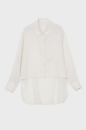 【スタニングルアー/STUNNING LURE】の【3/4 11:00販売開始】ストライプシャツ 人気、トレンドファッション・服の通販 founy(ファニー) ファッション Fashion レディースファッション Fashion for Women トップス・カットソー Cut & Sew Tops シャツ・ブラウス・オフィスカジュアル Elegant Blouses & Button-Ups 2026年 2026 なめらか Smooth, Silky Texture シンプル Simple, Minimal ストライプ Stripe, Striped Pattern スリーブ Sleeve, Long Sleeve / Short Sleeve ハイネック High Neck, Mock Neck バランス Balance, Style Balance フロント Front, Front Design モダン Modern, Contemporary ロング Long, Long-Length ワイド Wide, Wide Fit エレガント 上品 Elegant 夏 Summer 春 Spring S/S・春夏 SS, Spring/Summer, Warm Season |ID:prp329100004845478