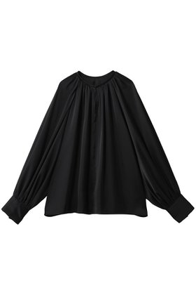 【ハー/HER.】 ギャザーサテンブラウス人気、トレンドファッション・服の通販 founy(ファニー) ファッション Fashion レディースファッション Fashion for Women トップス・カットソー Cut & Sew Tops シャツ・ブラウス・オフィスカジュアル Elegant Blouses & Button-Ups サテン Satin, Glossy Fabric スリーブ Sleeve, Long Sleeve / Short Sleeve フロント Front, Front Design ロング Long, Long-Length エレガント 上品 Elegant |ID:prp329100004845484