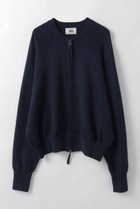 【ハー/HER.】の【1/29 12:00販売開始】ニットジップアップブルゾン 人気、トレンドファッション・服の通販 founy(ファニー) ファッション Fashion レディースファッション Fashion for Women アウター Coat / Outerwear Collection レディースジャケット・軽アウター Jackets ブルゾンジャケット・スポーティアウター Blouson Jackets サテン Satin, Glossy Fabric ジャケット Jacket, Outerwear ブルゾン Blouson, Bomber Jacket ボトム Bottoms, Lower Wear リラックス Relax, Relaxed Fit 新作・新入荷 New Arrivals / New In thumbnail ネイビー|ID: prp329100004845487 ipo3291000000035335145