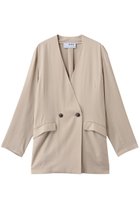 【スリー ドッツ/three dots】のフィブリオ ジャケット 人気、トレンドファッション・服の通販 founy(ファニー) ファッション Fashion レディースファッション Fashion for Women アウター Coat / Outerwear Collection レディースジャケット・軽アウター Jackets 2026年 2026 おすすめ Recommended / Our Picks シンプル Simple, Minimal ジャケット Jacket, Outerwear ダブル Double, Double-Breasted 夏 Summer 春 Spring S/S・春夏 SS, Spring/Summer, Warm Season thumbnail ベージュ|ID: prp329100004845488 ipo3291000000035335156