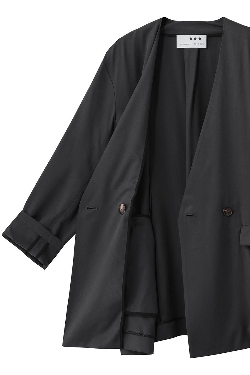 【スリー ドッツ/three dots】のフィブリオ ジャケット 人気、トレンドファッション・服の通販 founy(ファニー) 　ファッション　Fashion　レディースファッション　Fashion for Women　アウター　Coat / Outerwear Collection　レディースジャケット・軽アウター　Jackets　2026年　2026　おすすめ　Recommended / Our Picks　シンプル　Simple, Minimal　ジャケット　Jacket, Outerwear　ダブル　Double, Double-Breasted　夏　Summer　春　Spring　S/S・春夏　SS, Spring/Summer, Warm Season　other-6|ID: prp329100004845488 ipo3291000000035335162