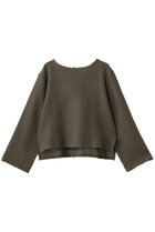 【スリー ドッツ/three dots】のラッセル バックリボントップス カーキ|ID: prp329100004845501 ipo3291000000035335254