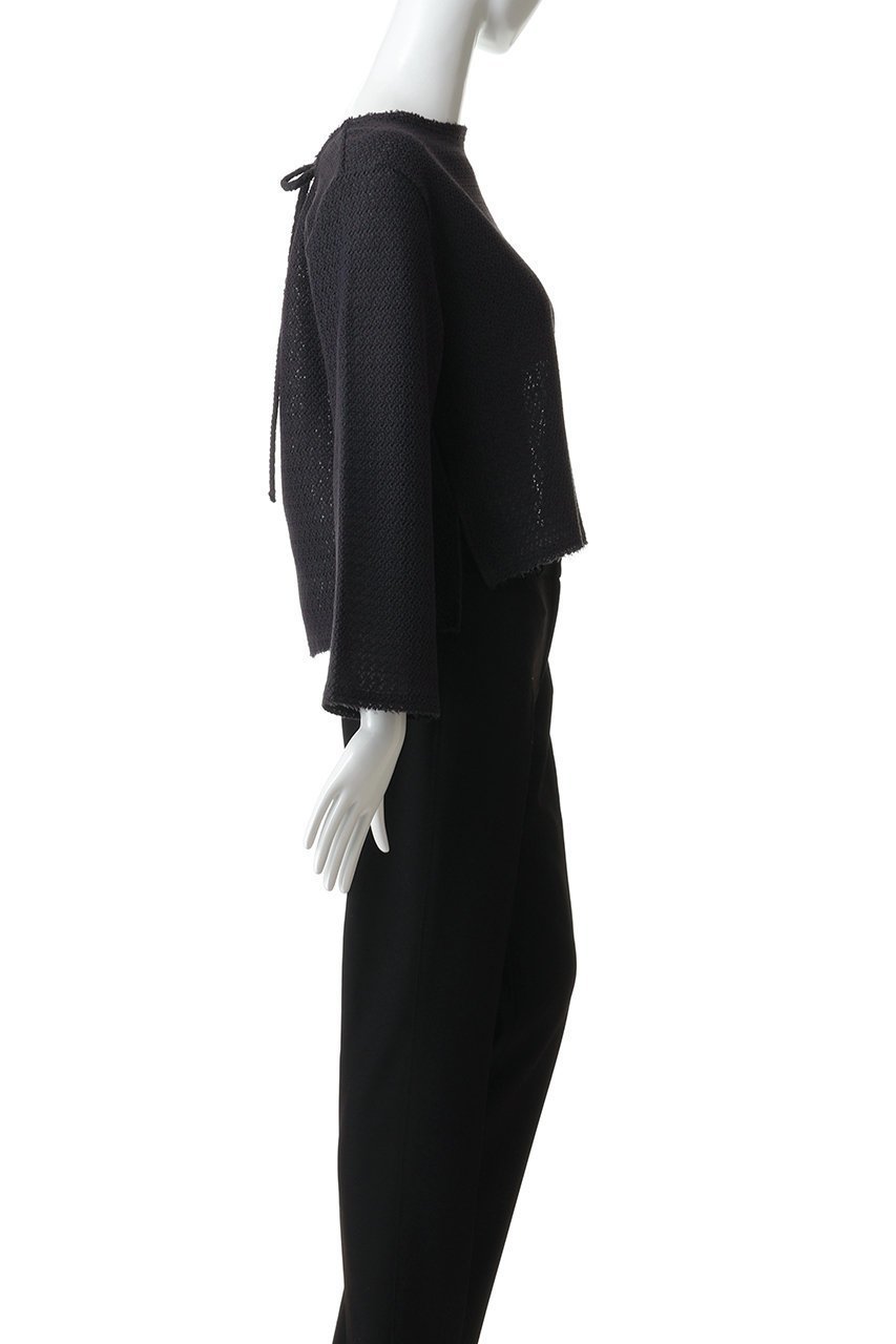 【スリー ドッツ/three dots】のラッセル バックリボントップス 人気、トレンドファッション・服の通販 founy(ファニー) 　ファッション　Fashion　レディースファッション　Fashion for Women　トップス・カットソー　Cut & Sew Tops　シャツ・ブラウス・オフィスカジュアル　Elegant Blouses & Button-Ups　ロングTシャツ・Tシャツ　Longline T-Shirts & Tees　カットソー・ベーシックTシャツ　Cut-and-Sewn Tops / Stretch Tees & Basics　2026年　2026　シアー　Sheer, See-Through　スリーブ　Sleeve, Long Sleeve / Short Sleeve　ラッセル　Raschel, Raschel Lace　リボン　Ribbon, Bow　レース　Lace, Lace Fabric　ロング　Long, Long-Length　夏　Summer　春　Spring　S/S・春夏　SS, Spring/Summer, Warm Season　other-3|ID: prp329100004845501 ipo3291000000035335256