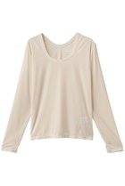 【スリー ドッツ/three dots】のシアーベロア 長袖Tシャツ エクリュ|ID: prp329100004845502 ipo3291000000035335262