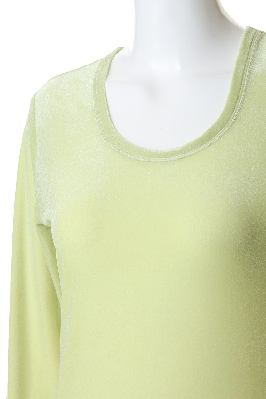 【スリー ドッツ/three dots】のシアーベロア 長袖Tシャツ 人気、トレンドファッション・服の通販 founy(ファニー) 　ファッション　Fashion　レディースファッション　Fashion for Women　トップス・カットソー　Cut & Sew Tops　シャツ・ブラウス・オフィスカジュアル　Elegant Blouses & Button-Ups　ロングTシャツ・Tシャツ　Longline T-Shirts & Tees　カットソー・ベーシックTシャツ　Cut-and-Sewn Tops / Stretch Tees & Basics　ベロアトップス　Velour Tops / Velvet-Look Items　2026年　2026　おすすめ　Recommended / Our Picks　コンパクト　Compact, Small Size　シンプル　Simple, Minimal　スリット　Slit, Slit Detail　スリーブ　Sleeve, Long Sleeve / Short Sleeve　ベロア　Velour, Soft Velvet　ロング　Long, Long-Length　夏　Summer　春　Spring　S/S・春夏　SS, Spring/Summer, Warm Season　長袖　Long Sleeve, Full Sleeve　other-5|ID: prp329100004845502 ipo3291000000035335268