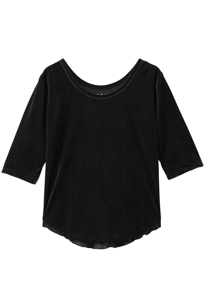 【スリー ドッツ/three dots】のシアーベロア ダブルオープンネックTシャツ インテリア・キッズ・メンズ・レディースファッション・服の通販 founy(ファニー) https://founy.com/ ファッション Fashion レディースファッション Fashion for Women トップス・カットソー Cut & Sew Tops シャツ・ブラウス・オフィスカジュアル Elegant Blouses & Button-Ups ロングTシャツ・Tシャツ Longline T-Shirts & Tees カットソー・ベーシックTシャツ Cut-and-Sewn Tops / Stretch Tees & Basics ベロアトップス Velour Tops / Velvet-Look Items 2026年 2026 おすすめ Recommended / Our Picks インナー Innerwear シアー Sheer, See-Through ショート Short, Short Length ジャケット Jacket, Outerwear スリーブ Sleeve, Long Sleeve / Short Sleeve トレンド Trend, Trending Now バランス Balance, Style Balance フィット Fit, Slim Fit ベロア Velour, Soft Velvet 夏 Summer 春 Spring S/S・春夏 SS, Spring/Summer, Warm Season |ID: prp329100004845503 ipo3291000000035335269