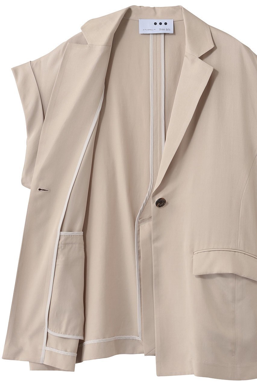 【スリー ドッツ/three dots】のフィブリオ 半袖ジャケット 人気、トレンドファッション・服の通販 founy(ファニー) ファッション Fashion レディースファッション Fashion for Women アウター Coat / Outerwear Collection レディースジャケット・軽アウター Jackets 2026年 2026 インナー Innerwear ジャケット Jacket, Outerwear ドレープ Drape, Draping Fabric ビッグ Big, Oversized ロング Long, Long-Length エレガント 上品 Elegant 半袖 Short Sleeve, Half Sleeve 夏 Summer 春 Spring S/S・春夏 SS, Spring/Summer, Warm Season other-6|ID: prp329100004845504 ipo3291000000035335286