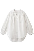 【シンゾーン/Shinzone】のレースアップブラウス 人気、トレンドファッション・服の通販 founy(ファニー) ファッション Fashion レディースファッション Fashion for Women トップス・カットソー Cut & Sew Tops シャツ・ブラウス・オフィスカジュアル Elegant Blouses & Button-Ups 2026年 2026 ギャザー Gathered, Ruffled スリーブ Sleeve, Long Sleeve / Short Sleeve チュニック Tunic, Long Top デニム Denim, Jeans Material レース Lace, Lace Fabric ロング Long, Long-Length 夏 Summer 春 Spring S/S・春夏 SS, Spring/Summer, Warm Season thumbnail ホワイト|ID: prp329100004846178 ipo3291000000035354781