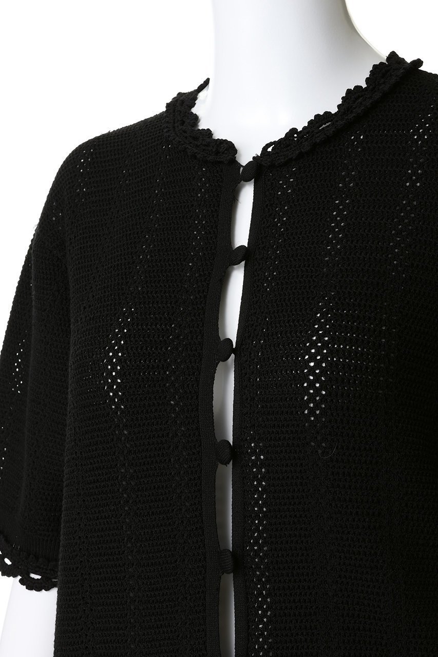 【シンゾーン/Shinzone】のメッシュレースニットカーディガン 人気、トレンドファッション・服の通販 founy(ファニー) 　ファッション　Fashion　レディースファッション　Fashion for Women　トップス・カットソー　Cut & Sew Tops　ニット　Knit Tops & Sweaters　カーディガン・羽織り　Layered Style Cardigans　かぎ針　Crochet　カーディガン　Cardigan, Knitwear　コンパクト　Compact, Small Size　フォルム　Silhouette, Form　モチーフ　Motif, Design Theme　レース　Lace, Lace Fabric　半袖　Short Sleeve, Half Sleeve　手編み　Hand-Knitted, Handmade Knit　新作・新入荷　New Arrivals / New In　羽織　Haori, Light Jacket　other-5|ID: prp329100004846186 ipo3291000000035944850