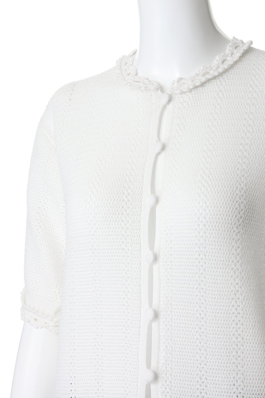 【シンゾーン/Shinzone】のメッシュレースニットカーディガン 人気、トレンドファッション・服の通販 founy(ファニー) 　ファッション　Fashion　レディースファッション　Fashion for Women　トップス・カットソー　Cut & Sew Tops　ニット　Knit Tops & Sweaters　カーディガン・羽織り　Layered Style Cardigans　2026年　2026　かぎ針　Crochet　カーディガン　Cardigan, Knitwear　コンパクト　Compact, Small Size　フォルム　Silhouette, Form　モチーフ　Motif, Design Theme　レース　Lace, Lace Fabric　半袖　Short Sleeve, Half Sleeve　夏　Summer　手編み　Hand-Knitted, Handmade Knit　春　Spring　S/S・春夏　SS, Spring/Summer, Warm Season　羽織　Haori, Light Jacket　other-5|ID: prp329100004846186 ipo3291000000036196404