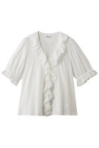 【ビリティス ディセッタン/Bilitis dix-sept ans】のラッフルフリルブラウス ホワイト|ID: prp329100004846348 ipo3291000000036230920