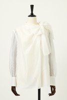 【オーヴィル/EAUVIRE】のストライプボウタイブラウス 人気、トレンドファッション・服の通販 founy(ファニー) ファッション Fashion レディースファッション Fashion for Women トップス・カットソー Cut & Sew Tops シャツ・ブラウス・オフィスカジュアル Elegant Blouses & Button-Ups 2026年 2026 アシンメトリー Asymmetrical Style キュプラ Cupro, Eco Fabric ジャケット Jacket, Outerwear ストライプ Stripe, Striped Pattern スリーブ Sleeve, Long Sleeve / Short Sleeve ドレープ Drape, Draping Fabric ロング Long, Long-Length エレガント 上品 Elegant 夏 Summer 日本製 Made In Japan 春 Spring S/S・春夏 SS, Spring/Summer, Warm Season |ID:prp329100004846350