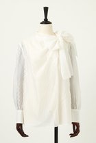 【オーヴィル/EAUVIRE】のストライプボウタイブラウス ホワイト|ID: prp329100004846350 ipo3291000000035364278