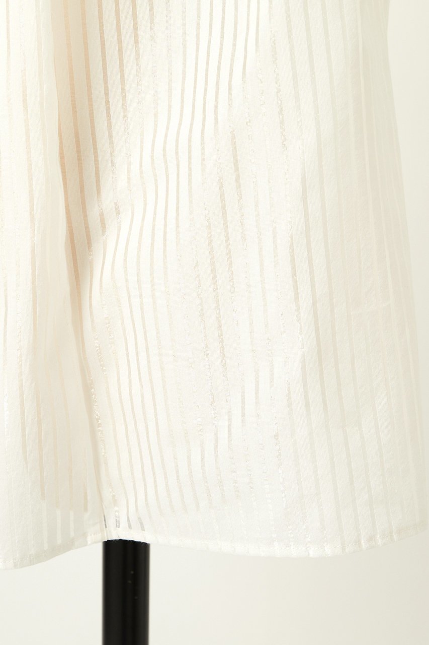 【オーヴィル/EAUVIRE】のストライプボウタイブラウス 人気、トレンドファッション・服の通販 founy(ファニー) 　ファッション　Fashion　レディースファッション　Fashion for Women　トップス・カットソー　Cut & Sew Tops　シャツ・ブラウス・オフィスカジュアル　Elegant Blouses & Button-Ups　2026年　2026　アシンメトリー　Asymmetrical Style　キュプラ　Cupro, Eco Fabric　ジャケット　Jacket, Outerwear　ストライプ　Stripe, Striped Pattern　スリーブ　Sleeve, Long Sleeve / Short Sleeve　ドレープ　Drape, Draping Fabric　ロング　Long, Long-Length　エレガント 上品　Elegant　夏　Summer　日本製　Made In Japan　春　Spring　S/S・春夏　SS, Spring/Summer, Warm Season　other-6|ID: prp329100004846350 ipo3291000000035364286